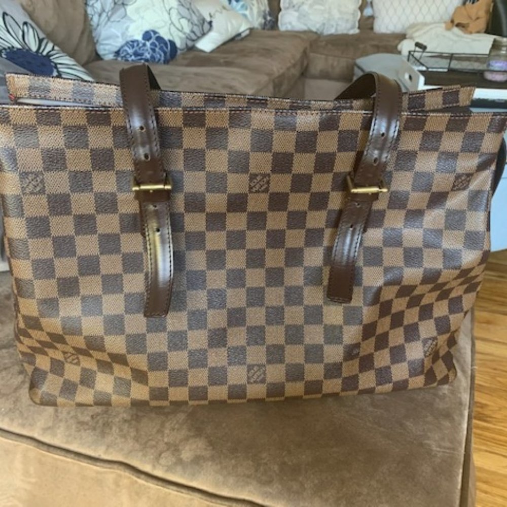 LOUIS VUITTON Damier Ebene Chelsea Tote